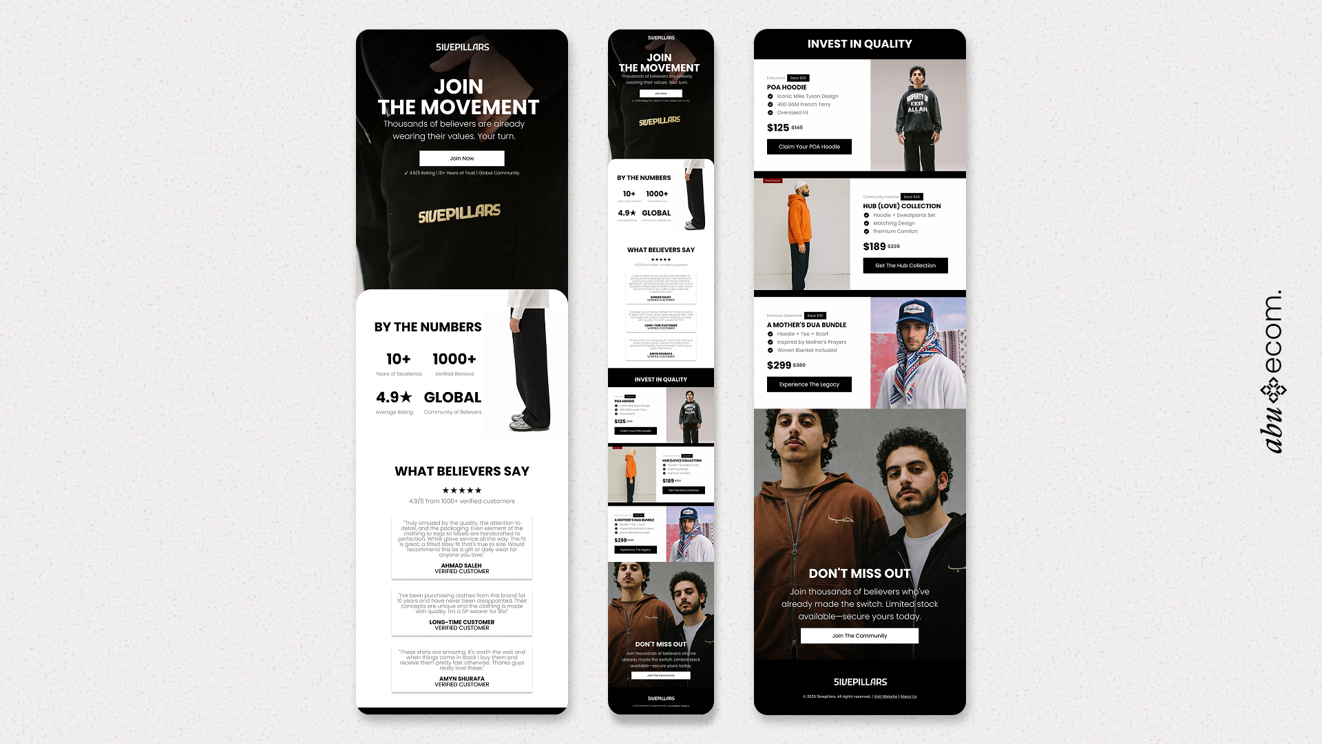 Email design example