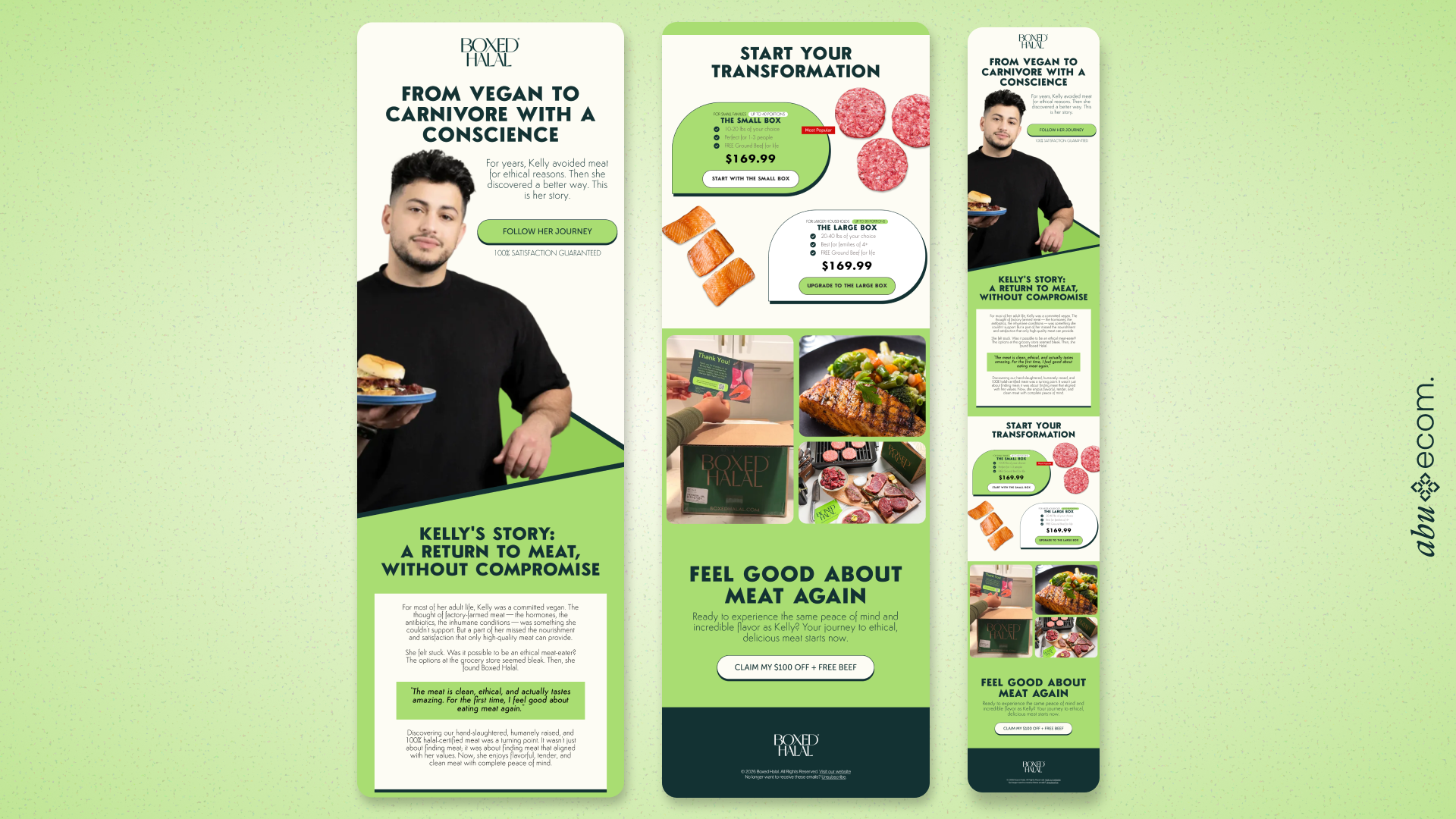 Email design example