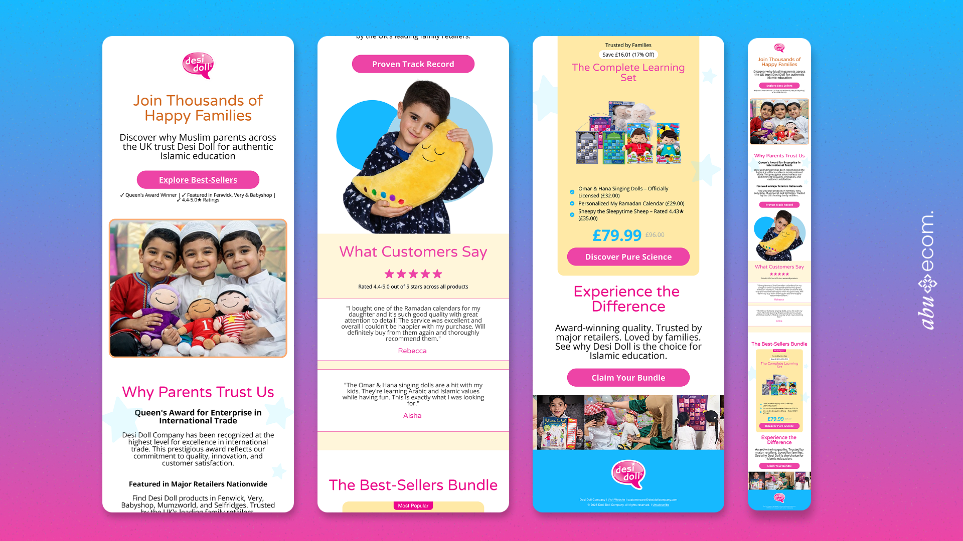Email design example