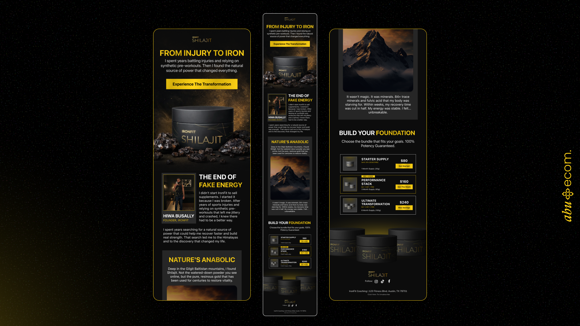 Email design example
