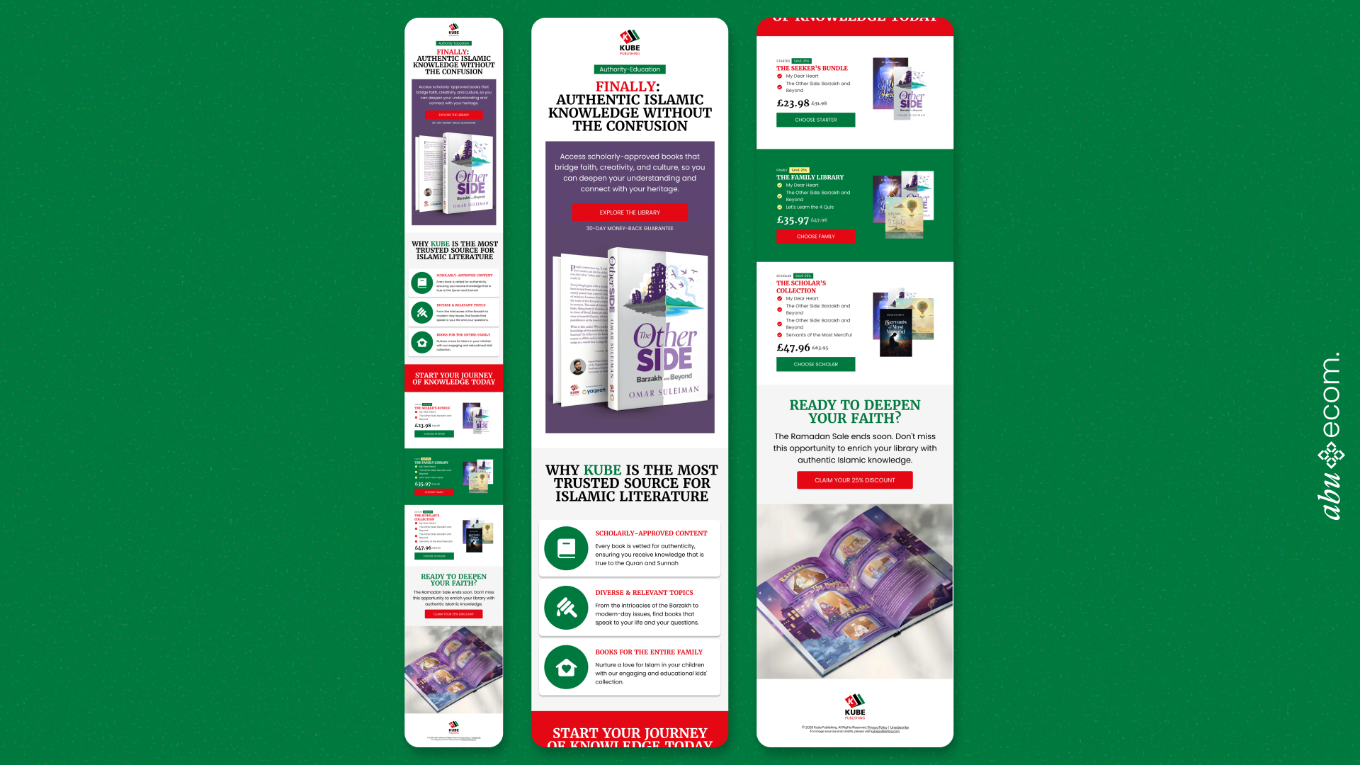 Email design example