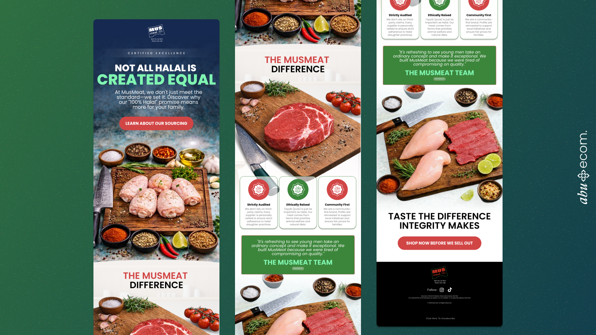 Email design example