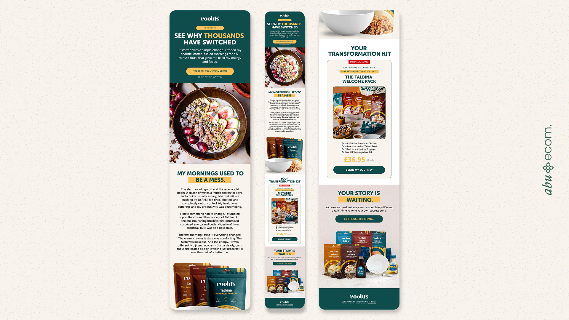 Email design example